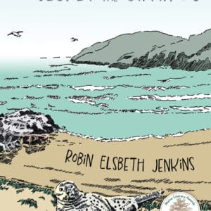 Cover of 'The Secret of the Catopus' by Robin Elsbeth Jenkins, featuring a beach scene with a cat in.